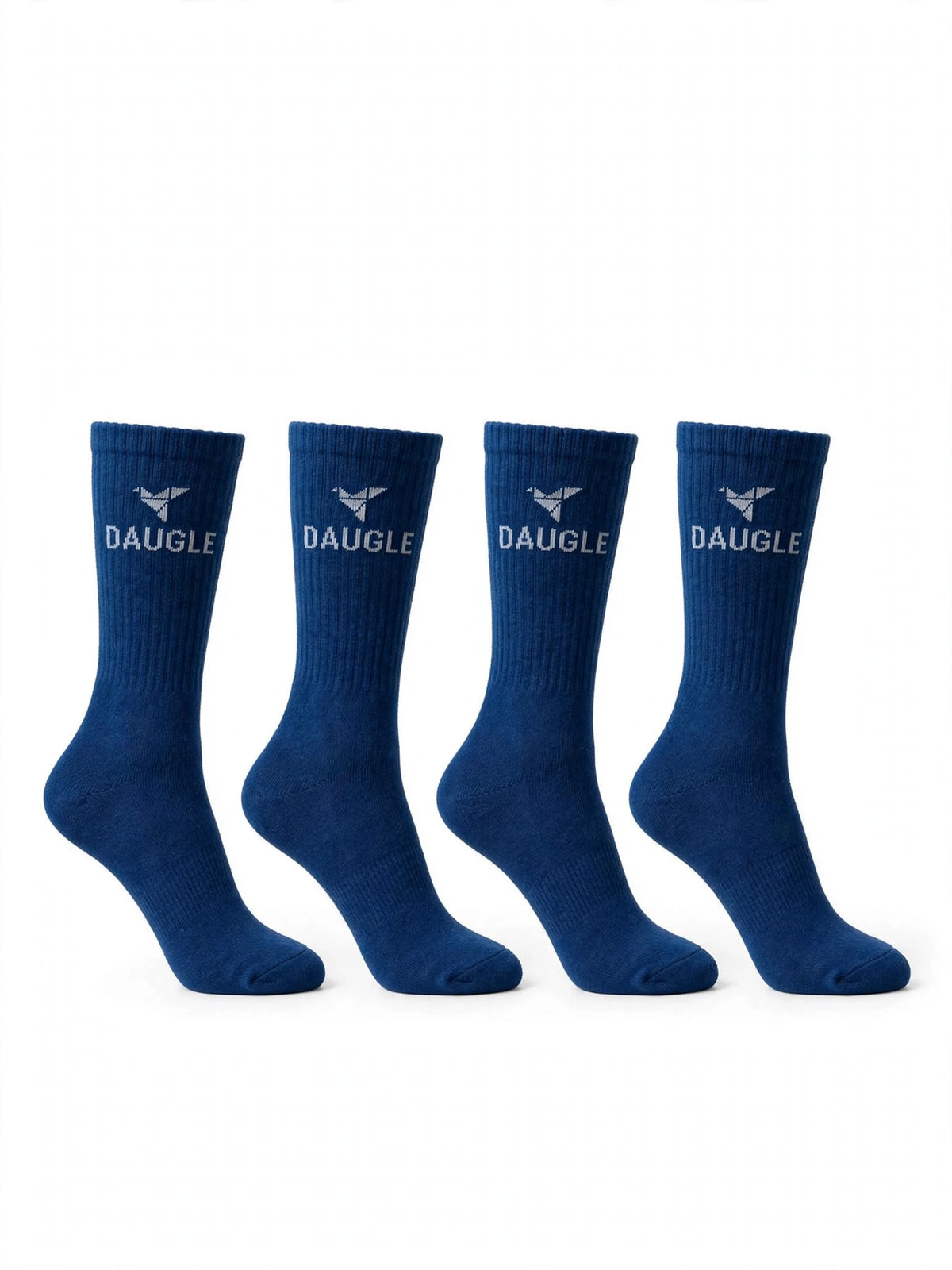 DAUGLE Sports Crew Socks - Blue (2-Pack)⁠
