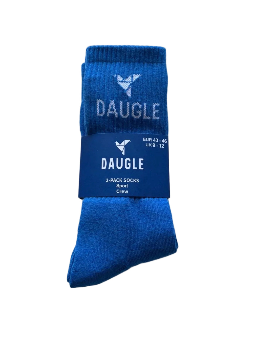 DAUGLE Sports Crew Socks - Blue (2-Pack)⁠
