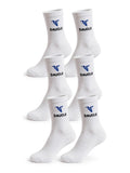 DAUGLE White Crew Socks (3-Pack)⁠ 